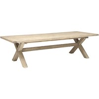 KETTLER Cora 10 Seater Rectangle Table, FSC-Certified (Acacia), Whitewash