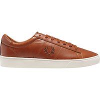 Fred Perry Spencer Leather Lace-Up Trainers, Tan