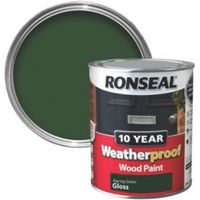 Ronseal Racing Green Gloss Wood Paint 750ml