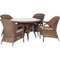 4 Seasons Outdoor Sussex 4 Seater Dining Set, Taupe
