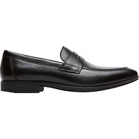 Rockport Style Connected Penny Loafers, Black