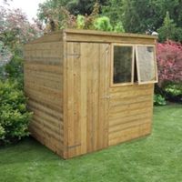 7X5 Pent Tongue & Groove Wooden Shed