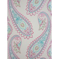 Osborne & Little Nizam Wallpaper, Fuchsia / Peacock W6179-01