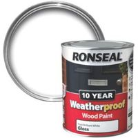 Ronseal Pure Brilliant White Gloss Wood Paint 750ml