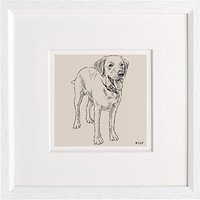 Letterfest Personalised Pet Illustration Framed Print, 25 X 25cm