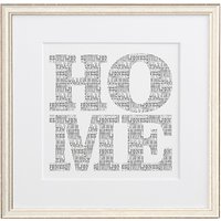 Letterfest Personalised Typographic Home Print