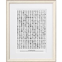 Letterfest Personalised Family Word Search Framed Print, 44.8 X 56.8cm