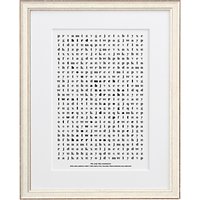 Letterfest Personalised Wedding Word Search Framed Print, 44.8 X 56.8cm
