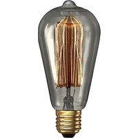 Calex 40W ES Decorative Filament Rustic Bulb, Clear