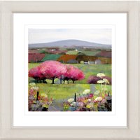 Debbie Neill - Time For Cherry Blossom Framed Print, 57 X 57cm
