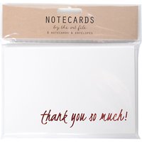 Art File Foiled Thank You Notecards, Pack Of 8
