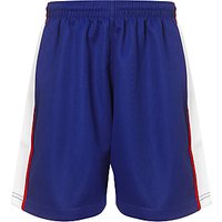 The Mountbatten School Unisex Sports Shorts, Royal Blue/White