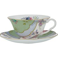Wedgwood Butterfly Bloom Cup And Saucer Set, Green