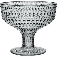 Iittala Kastehelmi Footed Bowl, H10cm, Grey