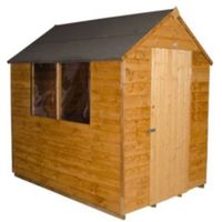 5X7 Apex Overlap Wooden Shed With Assembly Service Base Included