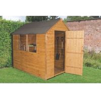 5X7 Apex Overlap Wooden Shed Base Included