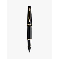 Waterman Expert Rollerball Pen, Black/Gold
