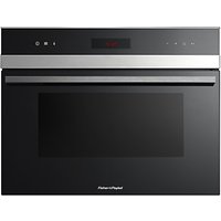 Fisher & Paykel OB60N8DTX1 Compact Single Oven, Stainless Steel/Glass