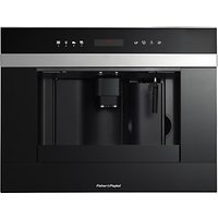 Fisher & Paykel EB60DSXB1 Built-In Coffee Machine, Stainless Steel/Glass