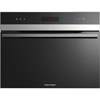 Fisher & Paykel OS60NDTX1 Compact Steam Oven, Stainless Steel/Glass