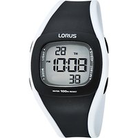 Lorus Children's Plastic Digital Chronograph Rubber Strap Watch
