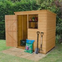 6X4 Pent Shiplap Wooden Shed