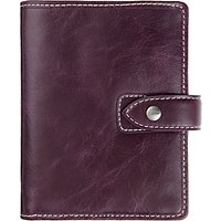Filofax Malden Leather Pocket Organiser, Purple