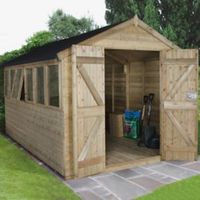 8X12 Apex Tongue & Groove Wooden Shed With Assembly Service