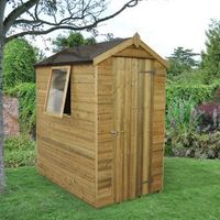 6X4 Apex Tongue & Groove Wooden Shed With Assembly Service