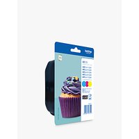 Brother LC123VALBP Inkjet Cartridges, Cyan, Magenta And Yellow Value Pack