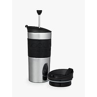 Bodum Travel Press Coffee Maker Set With Extra Lid, 0.35L, Black