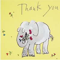 Woodmansterne Zagazoo Elephant Thank You Greeting Card