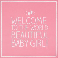 Happy Jackson Beautiful Baby Girl Greeting Card