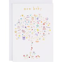 Woodmansterne Tree With Gifts New Baby Greeting Card