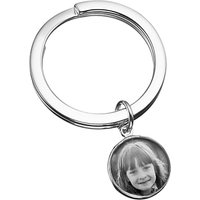 Under The Rose Personalised Photograph Fob Keyring, Small