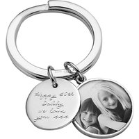 Under The Rose Personalised Message Tag Fob Keyring, Large