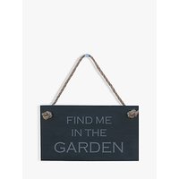 The House Nameplate Company Find Me In The Garden Slate House Sign