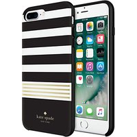 Kate Spade New York Hybrid Hardshell Case For IPhone 7 Plus, Black/White/Gold