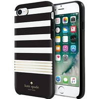 Kate Spade New York Hybrid Hardshell Case For IPhone 7, Black/White/Gold