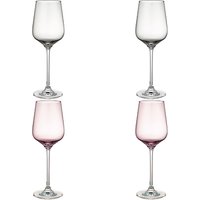 Design Project By John Lewis No.018 White Wine Glasses, Set Of 4, Assorted Colours, 350ml