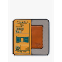 Stanley Tri Fold Leather Wallet, Tan