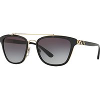Burberry BE4240 D-Frame Sunglasses, Matte Black/Grey Gradient