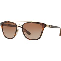 Burberry BE4240 D-Frame Sunglasses, Tortoise/Brown Gradient