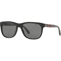 Polo Ralph Lauren PH4116 Square Sunglasses, Black/Grey