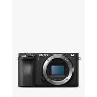 Sony A6500 Compact System Camera, 4K Ultra HD, 25MP, OLED Viewfinder, Wi-Fi, NFC, 3 LCD Touchscreen, Body Only