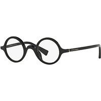Dolce & Gabbana DG4303 Round Sunglasses, Black/Clear
