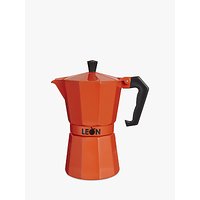 LEON Espresso Maker, 6 Cup, Red