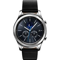 Samsung Gear S3 Classic Smartwatch With Leather Band, Dark Grey
