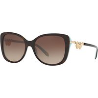 Tiffany & Co TF4129 Rectangular Sunglasses, Tortoise/Brown Gradient