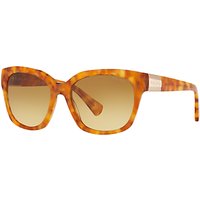 Ralph RA5221 Square Sunglasses, Light Havana/Beige Gradient